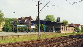 Bahnhofsansicht von Osten aus