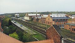 Richtung Bahnhof und Direktionsgebude